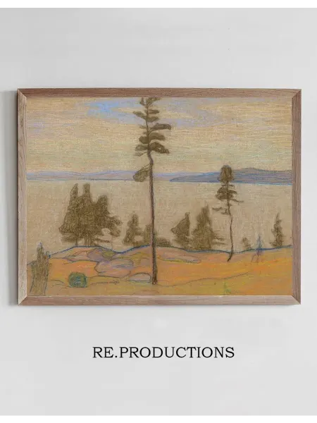 Re.productions Постер Saaremaa maastik - Nikolai Triik