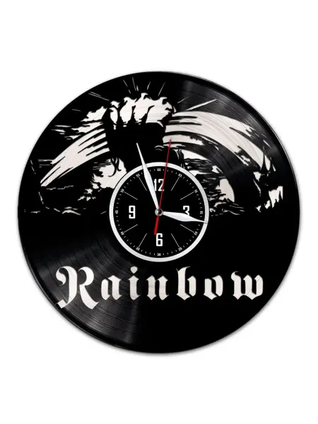 VinylLab Rainbow - часы из виниловой пластинки
