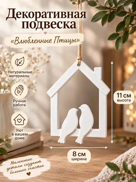Залипуха Настенный декор подвеска птицы