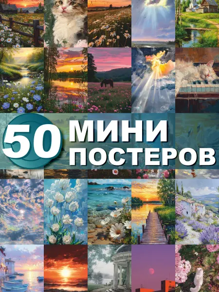 СтикерЗон Карточки на стену эстетика Живопись мини постеры