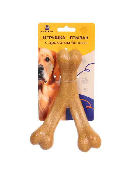 Славный малыш Игрушка-грызалка для собак косточка 16х11 см