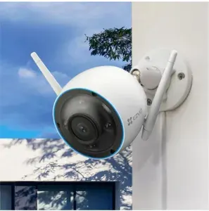 Уличная Wi-Fi камера видеонаблюдения с распознаванием фигуры человека и авто Ezviz CS-H3 (3K, 5MP, 2880 х 1620) с микрофоном