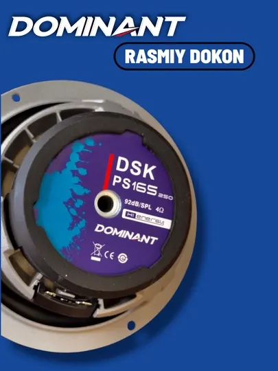 2-компонентная акустика DOMINANT DSK 165 250W XL колонка для автомобильных дверей