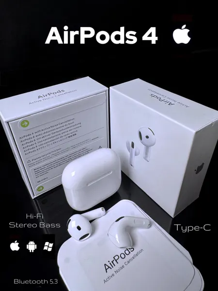 Наушники A Pods 4 Premium, беспроводные, с Hi-Fi стереозвуком и сенсорным управлением. IOS, Android