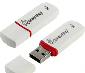 Флешка Smartbuy USB Drive 16Gb Crown White SB16GBCRW-W