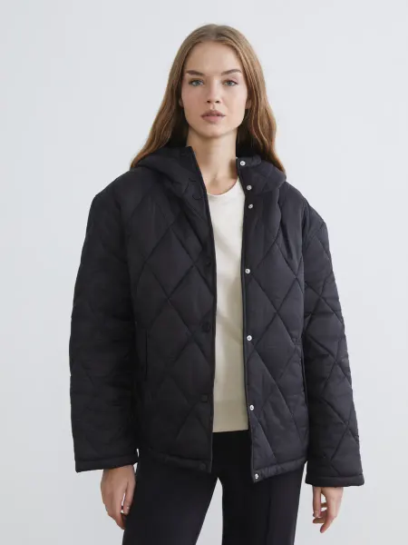 LC Waikiki Женская стёганая куртка oversize с капюшоном