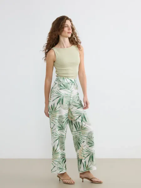 LC Waikiki Женские брюки с узором на резинке
