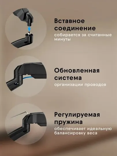 Кронштейн для мониторов, диагональ экрана 17 - 32, 10 кг F80