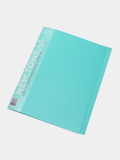 Папка пластиковая PASTEL Мята, А4 формат, с пружинным скоросшивателем, с карманом, корешок 17 мм, 700 мкм