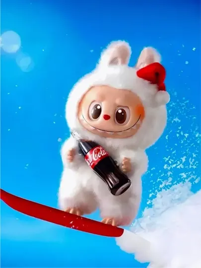 Labubu мягкая игрушка, Лабубу 17 см с Coca Cola 1 шт