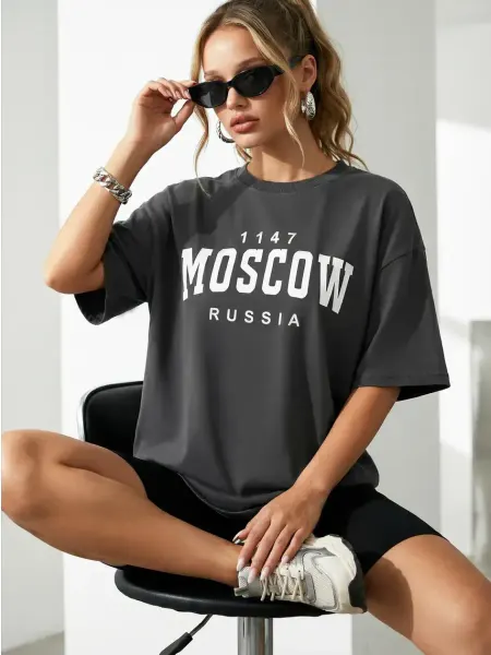 CoLepen Футболка оверсайз Moscow