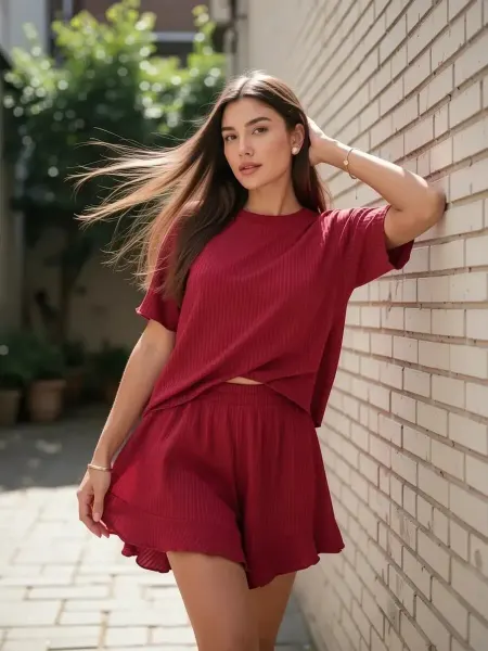 GordiShop Пижама с шортами и футболкой оверсайз