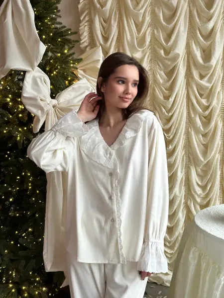 Naked Skin Пижама со штанами и рубашкой махровая