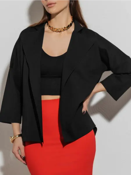 ЗАРЯ! Пиджак оверсайз трикотажный
