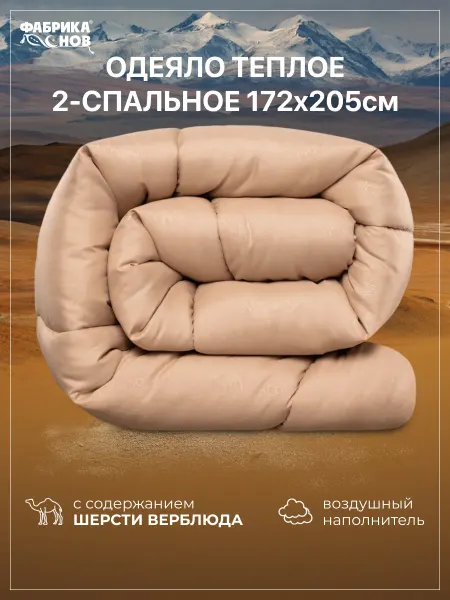 Фабрика снов Одеяло двуспальное теплое (172х205)