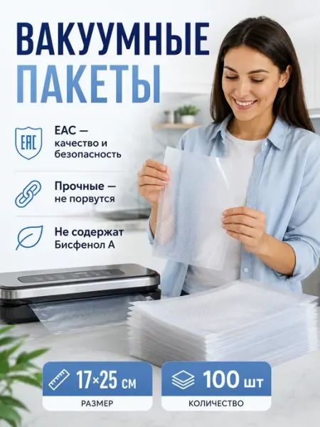 Beauty Point Пакеты для вакууматора 17х25 см 100 штук