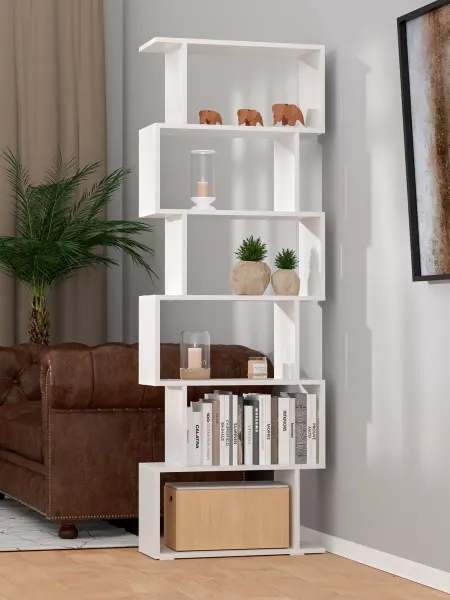 SPES мебель Стеллаж белый высокий Step 174*60*22,4см