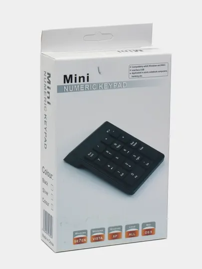 Беспроводная цифровая клавиатура NumPad 2.4 ГГц (18 клавиш)