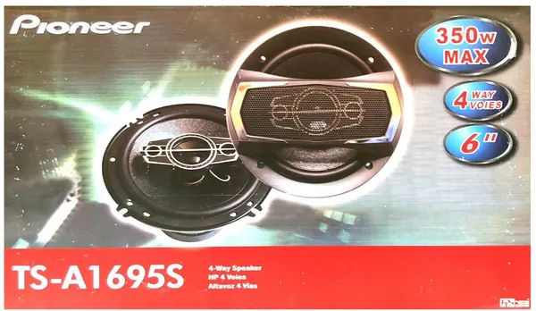 Автомобильные колонки Pioneer TS-A1695S 16см четырехполосные коаксиальные