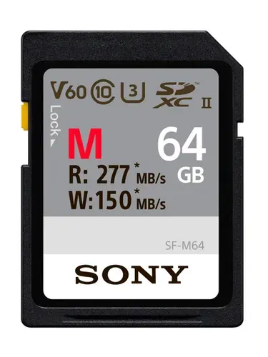 Карта памяти Sony SDXC 64GB V60 UHS-II 150/277Mb/s SF-M