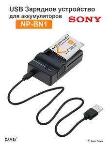 USB Зарядное устройство Cavei BC-CSN type-c для Sony NP-BN1/ Casio Np-120