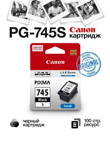 Картридж для струйного принтера Canon Pixma PG-745S черный