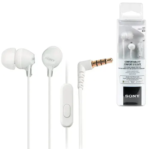 Наушники проводные sony Mdr-EX15-AP белые