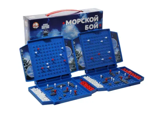 Детская настольная игра "Морской бой" (мини)
