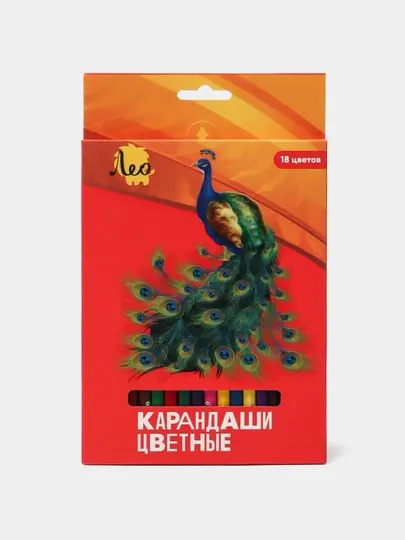Набор цветных карандашей "Лео Ярко" LBSCP-18, 8 х 18 цветов
