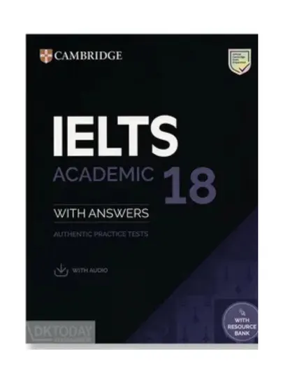 Книга, Cambridge IELTS 18 Academic, с ответами