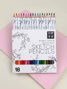 Карандаши цветные для рисования мягкие Bruno Visconti "Sketch&Art" набор 18 цв , цветные карандаши