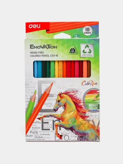 Карандаши 18 цветов Deli EC113-18