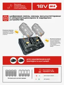 Зарядное устройство быстрое Stavr SBC 18-6A2-01 18V UNI-M 6А