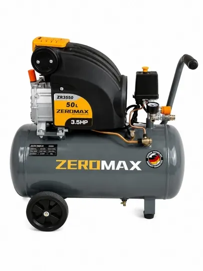 Компрессор воздушный ZEROMAX ZR3550 ресивер 50л, масляный поршневой компрессор, 3.5 л.с