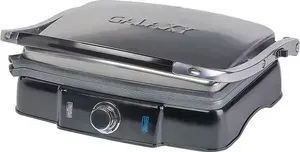 Электрогриль Galaxy, GL2961, 2200Вт, термостат, Гриль электрический , до 200 C, Раскрытие на 180 Мраморное керамическое покрытие рабочей поверхности/Регулятор температурырический