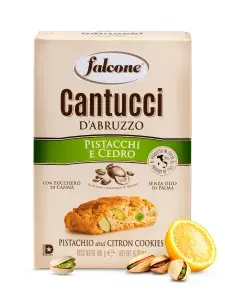 Печенье Falcone Cantucci с фисташками и цедрой лимона, 180 г
