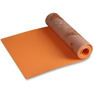Туристический коврик Isolon Decor Пляж 1800х550х8 мм / Коврик для гимнастики, йоги, пилатеса, фитнеса, аэробики / цвета MIX