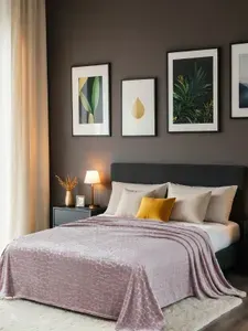Плед 180х200 пушистый Cleo Riviera покрывало на кровать и диван флисовый велсофт