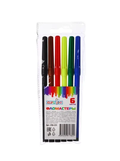 Фломастеры Colors 858-6 цветов