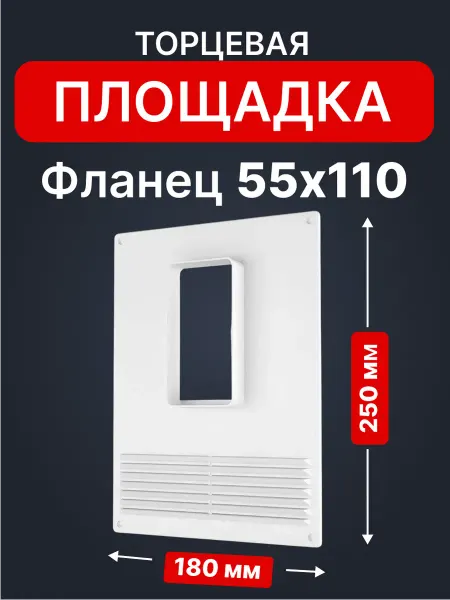 ERA Площадка торцевая ПТВР фланец 55х110 180х250 вертикальная