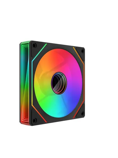 Черный 120 мм вентилятор для корпуса AUSEN prism7BP с aRGB подсветкой