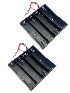 Батарейный отсек для аккумуляторов 4 x 18650 Li-ion с проводами, комплект - 2шт