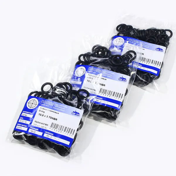 Кольца резиновые уплотнительные (O-ring) 10.8х3 70NBR (упаковка 10 шт.)