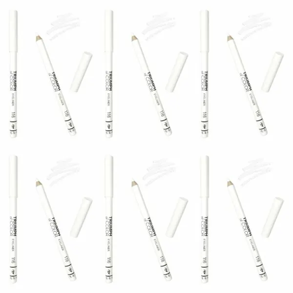 TF cosmetics Карандаш для глаз Triumph of color дерево, тон 116 перламутровый белый, 6шт