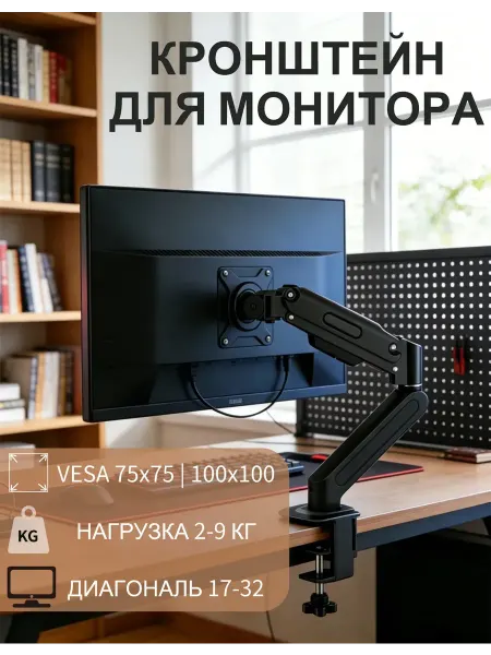 Кронштейн для монитора настольный с поворотом