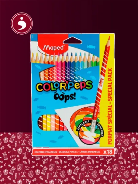 Карандаши цветные повышенной прочности Maped (18Color'Peps)