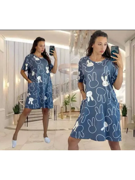 LOVE BEAR Платье футболка с принтом