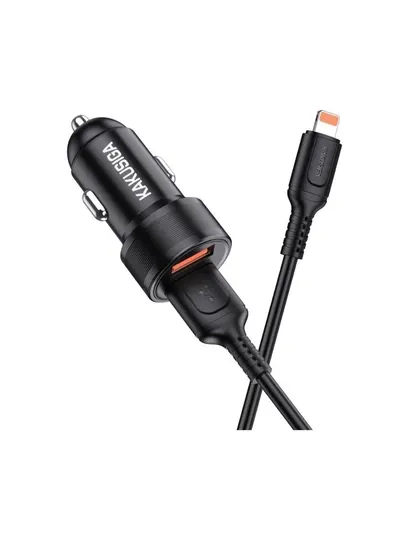 Автомобильное зарядное устройство KAKUSIGA KSC‑860, KSC‑1713 18W‑60W Dual Port