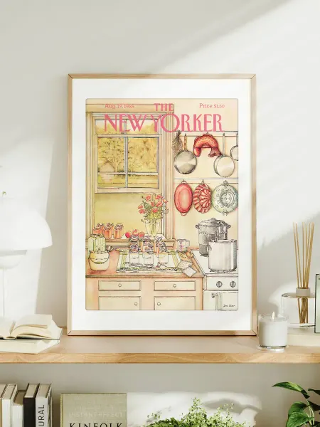 Постер A3 "The New Yorker - Кухня в доме - 19 августа 1985"