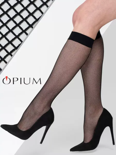 OPIUM Гольфы в мелкую сетку
